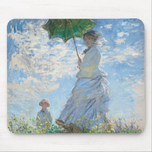 Tapis De Souris Une femme avec un parasol, Madame Monet et son fil