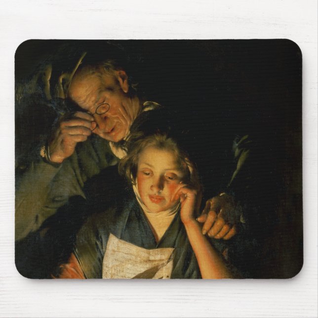 Tapis De Souris Une fille lisant une lettre (Devant)