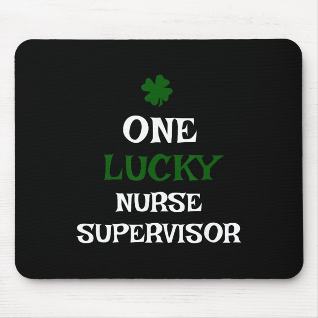 Tapis De Souris Une infirmière superviseure chanceuse St. Patrick' (Devant)