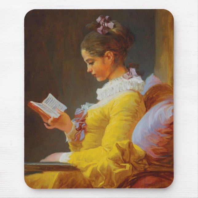 Tapis De Souris Une Jeune Lecture (Le Lecteur) (Devant)