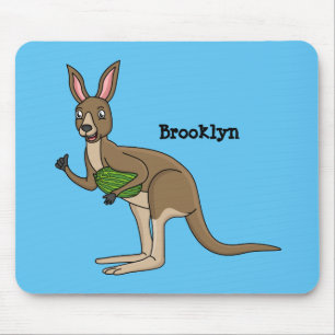 Tapis De Souris Une jolie illustration de kangourou australien