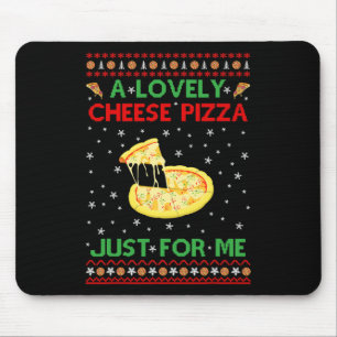 Tapis De Souris Une jolie pizza au fromage en solo amusant Kevin X