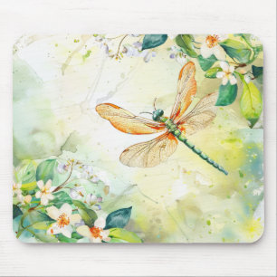 Tapis De Souris Une libellule de printemps