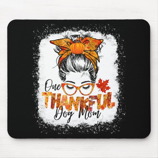 Tapis De Souris Une mère de chien reconnaissante Thanksgiving smes (Devant)