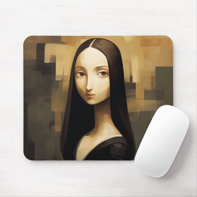 Tapis De Souris Une Mona Lisa réimaginé, un classique mais aussi n (Avec souris)
