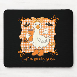 Tapis De Souris Une Oie Drôle Halloween Oie Silencieuse Drôle