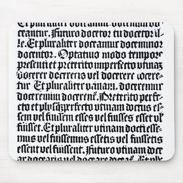 Tapis De Souris Une page du 'Grammaire Latine (Devant)