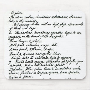 Tapis De Souris Une page du journal intime de Rev. James Woodforde