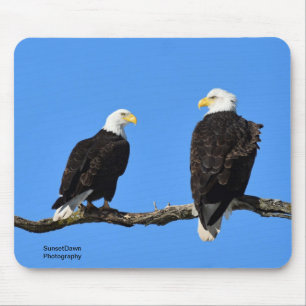 Tapis De Souris Une paire d'aigles chauds