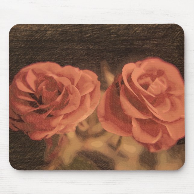 Tapis De Souris Une paire de roses dans sketch3 (Devant)
