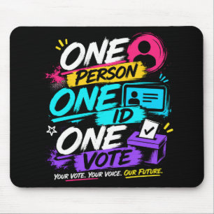 Tapis De Souris Une personne, un ID, un vote