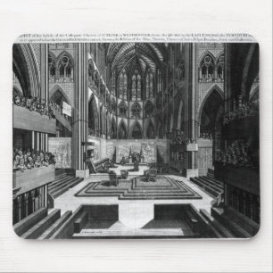 Tapis De Souris Une perspective de l'église collégiale d'intéri