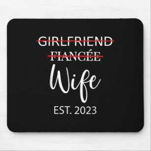 Tapis De Souris Une Petite Amie, Une Femme Mariage De La Fiancée,