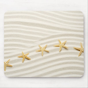 Tapis De Souris Une rangée d'unstraight des étoiles de mer