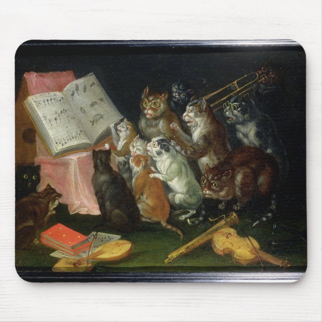 Tapis De Souris Une réunion musicale des chats (Devant)