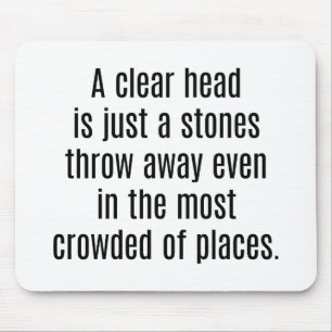 Tapis De Souris Une Souris À Tête Claire