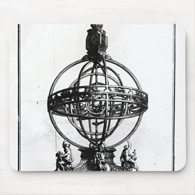 Tapis De Souris Une sphère armillaire du système Copernican (Devant)