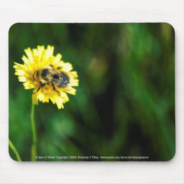 Tapis De Souris Une tache de jaune (Devant)
