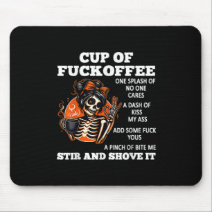 Tapis De Souris Une tasse de Foroffee une éclaboussure de soins un