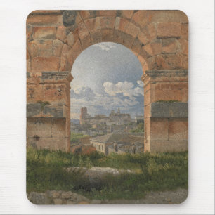 Tapis De Souris Une vue à travers trois arches du Colosseum