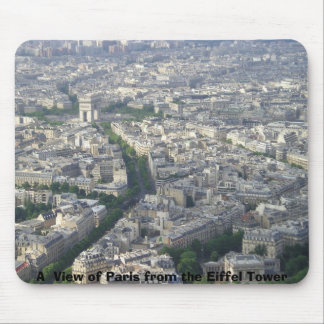 Tapis De Souris Une vue de Paris de Tour Eiffel