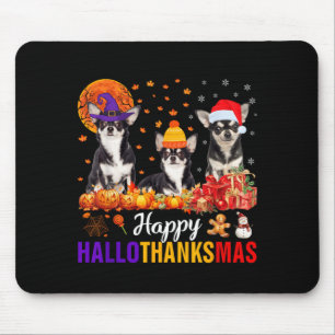 Tapis De Souris Uni-S Kids Chihuahua Chien Halloween Thanksgiving