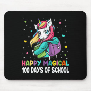 Tapis De Souris Unicorn 100 Jours Happy Magical 100 Jours D'École
