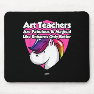 Tapis De Souris Unicorn Enseignant d'Art Graphic Funny Enseignant
