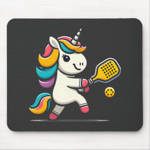 Tapis De Souris Unicorn Jouer Pickleball Joueur Lover Enfants Femm