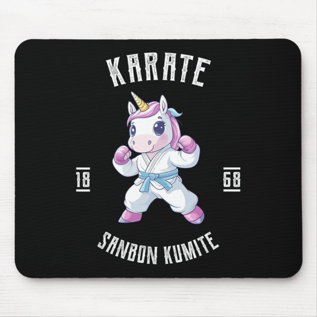 Tapis De Souris Unicorn Karate - Artiste martiale japonais (Devant)