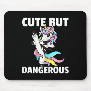 Tapis De Souris Unicorn Karate Gift Girl Taekwondo Jiu Jitsu Mixed