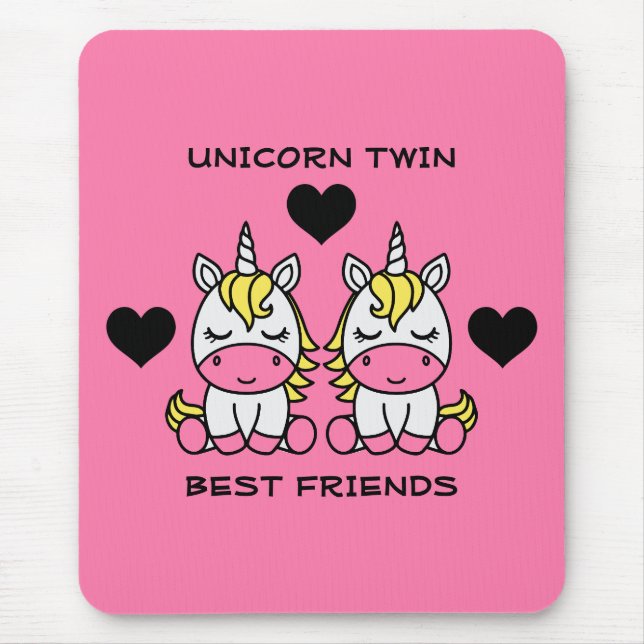 Tapis De Souris Unicorn Twin Sister (Devant)