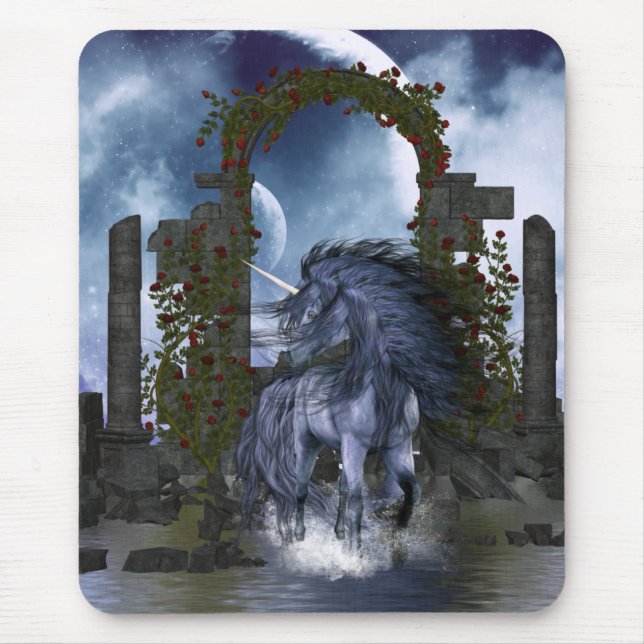 Tapis De Souris Unicorne bleue 2 (Devant)