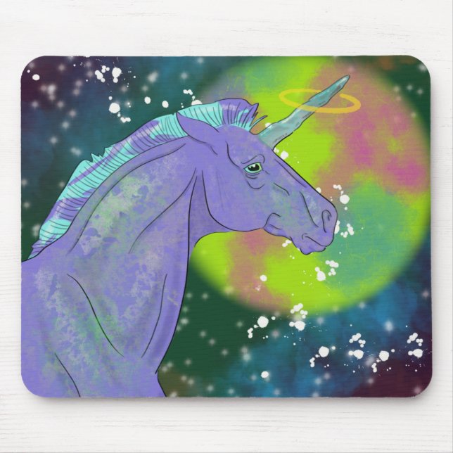 Tapis De Souris Unicorne cosmique 10 (Devant)