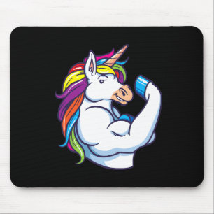Tapis De Souris Unicorne musculaire - Funny Magical Fitness Bodybu