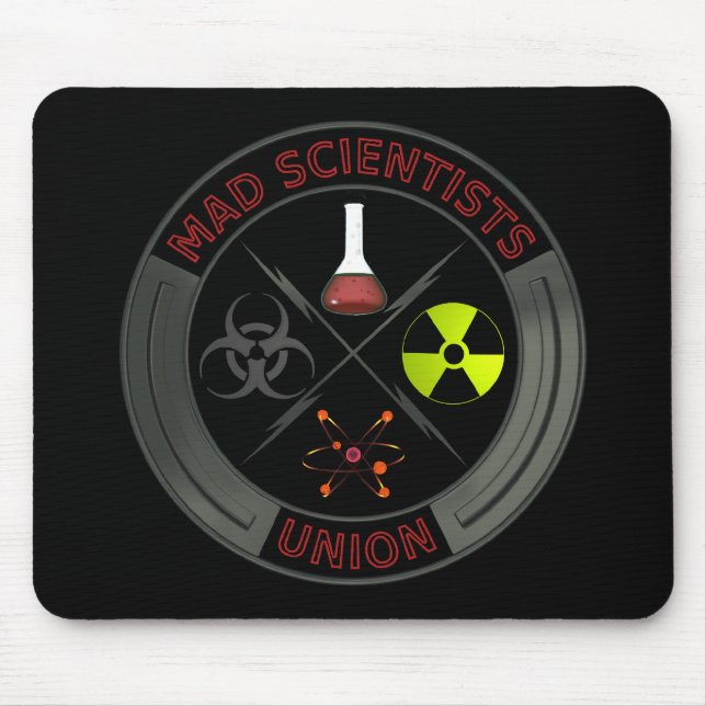 Tapis De Souris Union folle de scientifique (Devant)