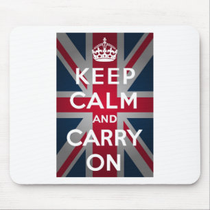 Tapis De Souris Union Jack gardent le calme et continuent
