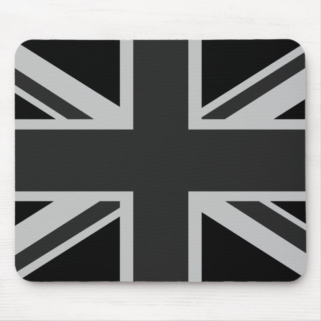 Tapis De Souris Union Jack noir Mousepad (Devant)