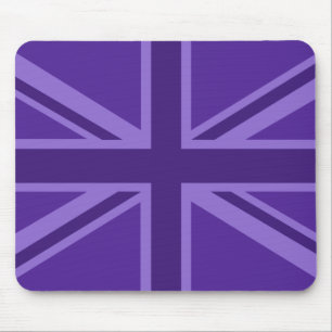 Tapis De Souris Union Jack violette vibrante