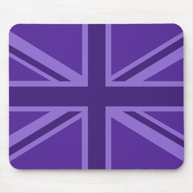 Tapis De Souris Union Jack violette vibrante (Devant)
