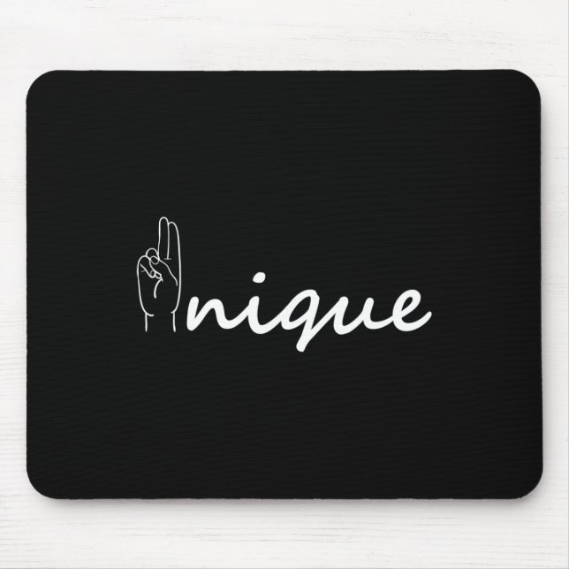 Tapis De Souris Unique ASL Alphabet American Sing Language ASL Tea (Devant)