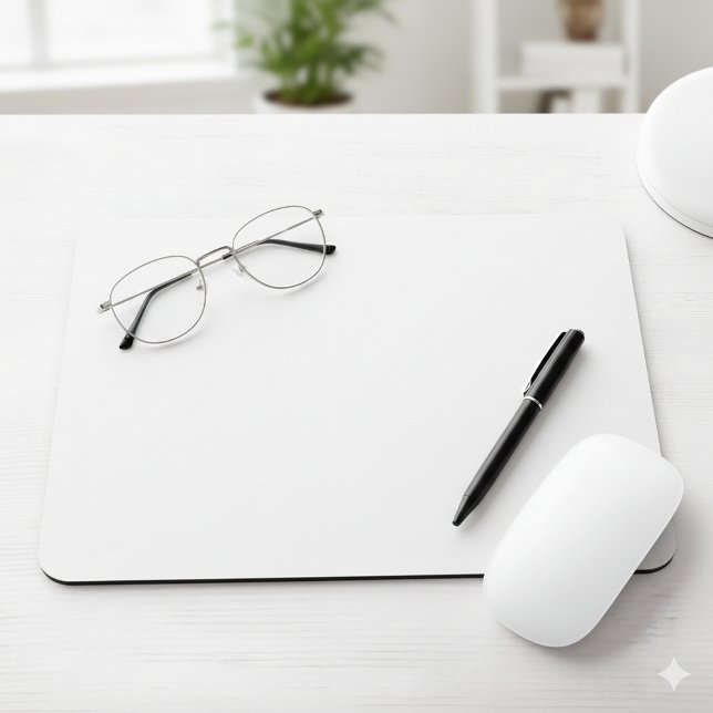 Tapis De Souris Unique et personnalisée couleur unique (Classic Solid Off White Premium Mouse Pad)