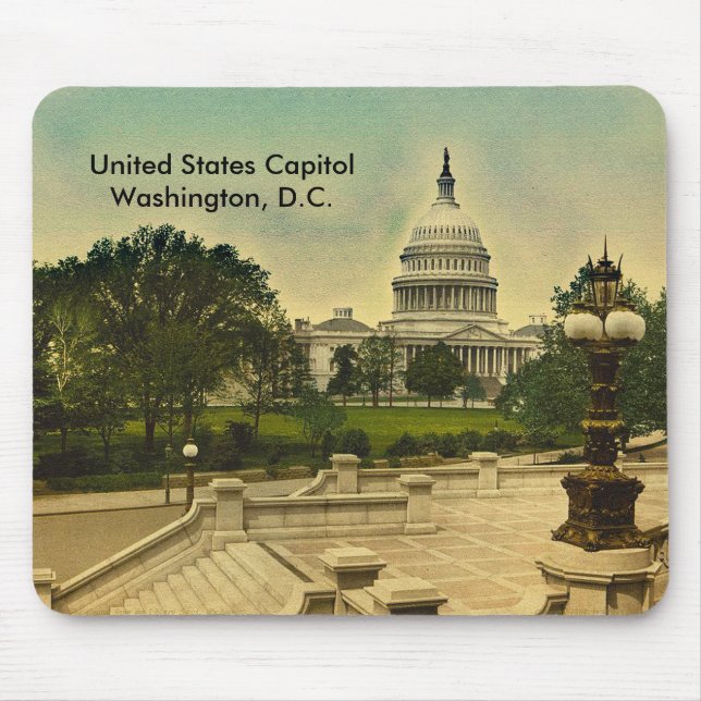 Tapis De Souris United States Capitol from Library Steps Date 1898 (Devant)