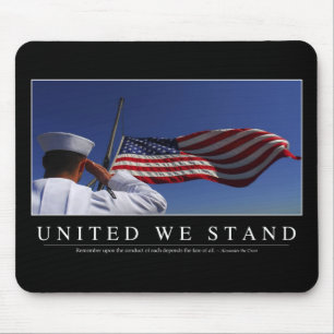 Tapis De Souris United We Stand : Citation Inspirationnelle