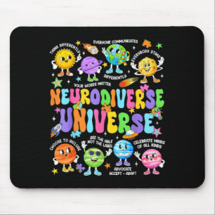 Tapis De Souris Univers neurodiverse neurodiversité autisme