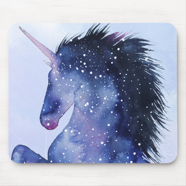 Tapis De Souris Univers Unicorne - Cosmique (Devant)