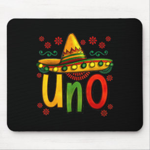 Tapis De Souris Uno Mon premier anniversaire mexicain Cinco De May