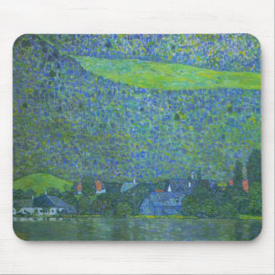 Tapis De Souris Unterach à Attersee par Klimt, Art Nouveau Vintage