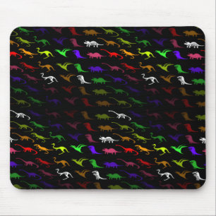 Tapis De Souris Unusual cool rainbow colorful cute dinosaure