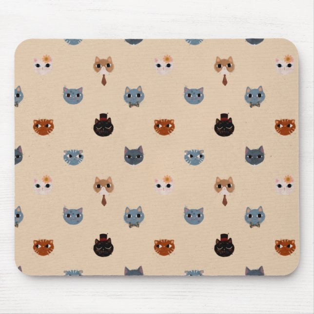 Tapis De Souris Upperclaws Cats (Double Pearl Lusta) – Mouse Pad (Devant)